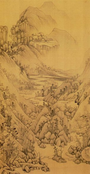 明 董其昌 仿宋元人缩本画跋册88 [山水]