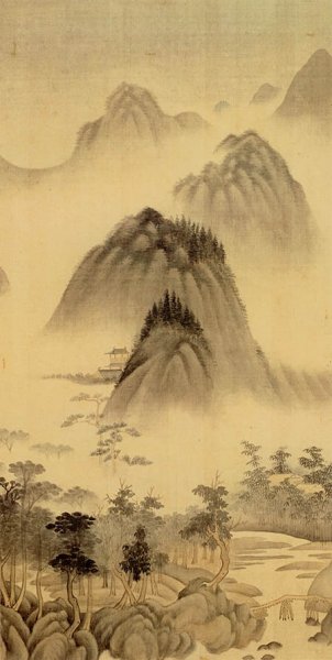 明 董其昌 仿宋元人缩本画跋册84 [山水]