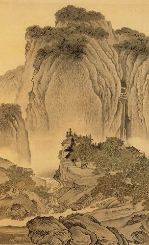 明 董其昌 仿宋元人缩本画跋册79 [山水]