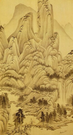 明 董其昌 仿宋元人缩本画跋册89 [山水]