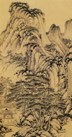 明 董其昌 仿宋元人缩本画跋册90 [山水]