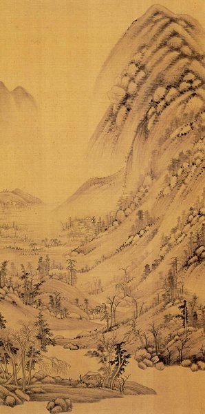 明 董其昌 仿宋元人缩本画跋册91 [山水]