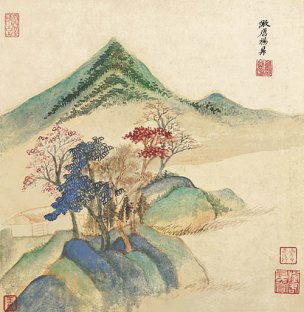 明 董其昌 仿古山水册 图40-1 [山水]
