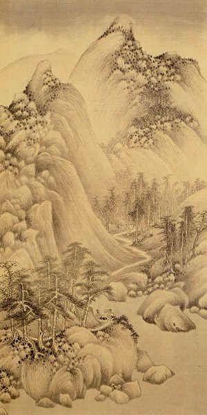 明 董其昌 仿宋元人缩本画跋册80 [山水]