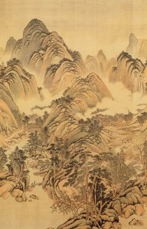 明 董其昌 仿宋元人缩本画跋册86 [山水]