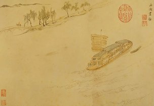 明 程嘉燧 西湖画舫-机宣 [山水]