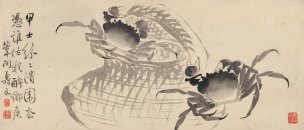 清 边寿民 杂画 蟹 55.77-24.5cm[花鸟] 