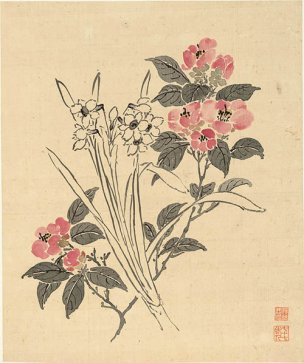 清 杨晋 花鸟册页十二开-3 33x40[花鸟] 