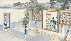 清 孙温 红楼梦 55x30.5 (152)[人物] 