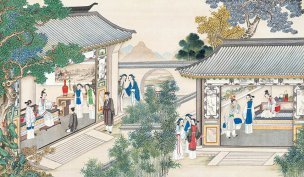 清 孙温 红楼梦 55x30.5 (130)[人物] 