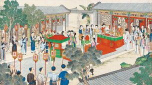 清 孙温 红楼梦 55x30.5 (157)[人物] 