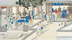 清 孙温 红楼梦 55x30.5 (133)[人物] 