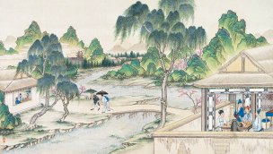 清 孙温 红楼梦 55x30.5 (132)[人物] 