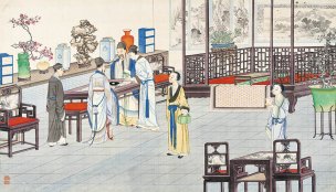 清 孙温 红楼梦 55x30.5 (155)[人物] 