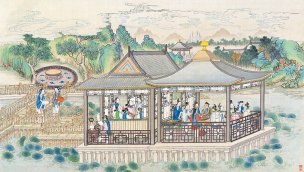 清 孙温 红楼梦 55x30.5 (143)[人物] 