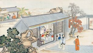 清 孙温 红楼梦 55x30.5 (154)[人物] 