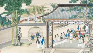 清 孙温 红楼梦 55x30.5 (101)[人物] 
