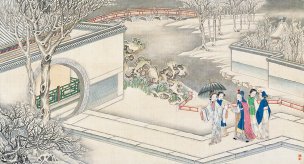 清 孙温 红楼梦 55x30.5 (104)[人物] 