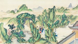 清 孙温 红楼梦 55x30.5 (109)[人物] 