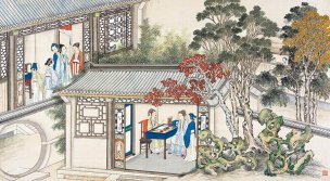 清 孙温 红楼梦 55x30.5 (112)[人物] 
