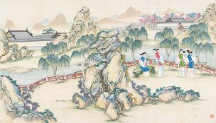 清 孙温 红楼梦 55x30.5 (117)[人物] 
