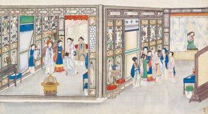 清 孙温 红楼梦 55x30.5 (108)[人物] 