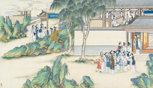 清 孙温 红楼梦 55x30.5 (106)[人物] 