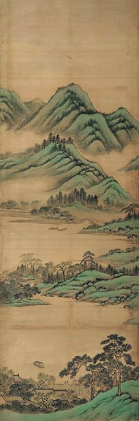 清 周尚文 西湖全景图屏-3 高191cm[山水] 