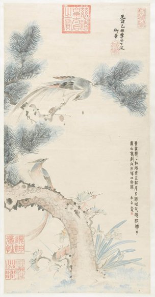 清 光绪 御笔 [花鸟] 