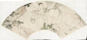 清 佚名 扇面纸本 24x52[人物] 