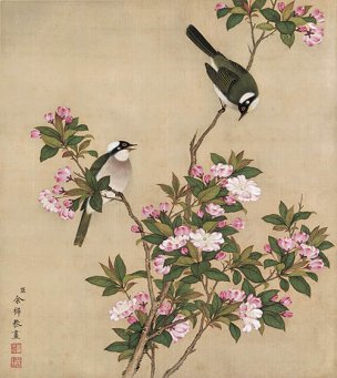 清 余稚 花鸟图册页十二开-06 33x37[花鸟] 
