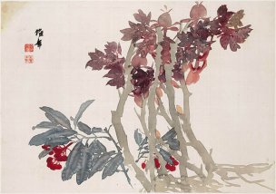 清 任伯年 任颐-花卉图册-2 42x30[花鸟] 