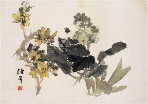 清 任伯年 任颐-花卉图册-10 42x30[花鸟] 