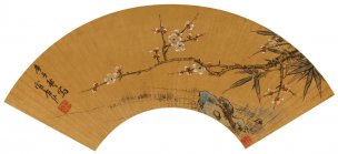 明 孙克弘 梅竹扇面[花鸟]