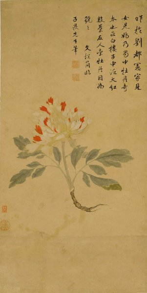 明 文从简 临唐子畏女儿娇图 31.7x63.2[花鸟]