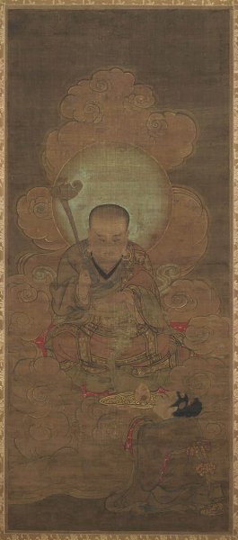 宋 金大受 十六罗汉图01.迦诺迦伐磋尊者（东京国
