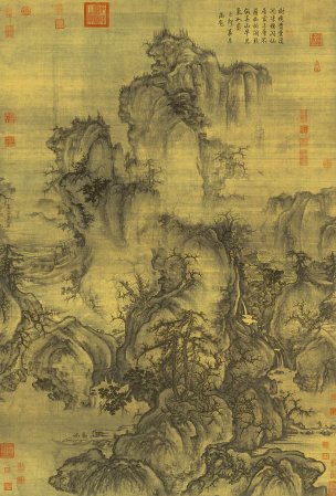 宋 郭熙 早春图  绢本158.3X108.1 [山水]