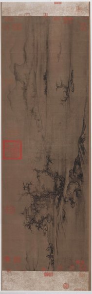 宋 郭熙 树色平远图 绢本32.4x104.8 [山水]