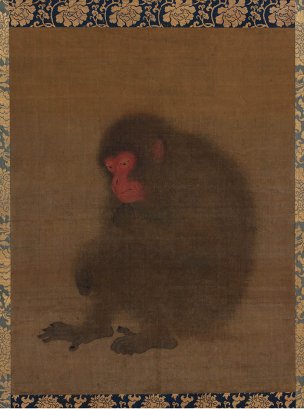 宋 毛松 猿图轴（京都国立博物馆） 62×84 [走兽