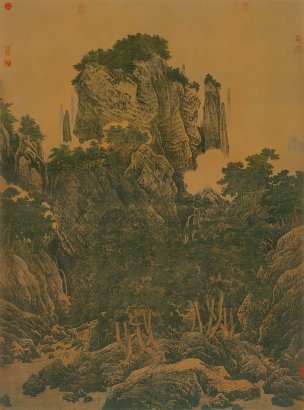 宋 李唐 万壑松风图 绢本187.5x138 [山水]