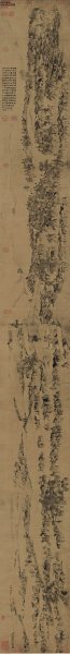 宋 李公麟 临韦偃牧放图 绢本.46X400 [人物]