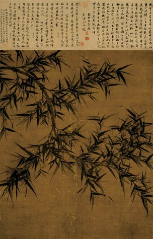 宋 文同 墨竹图 105x165[花鸟]
