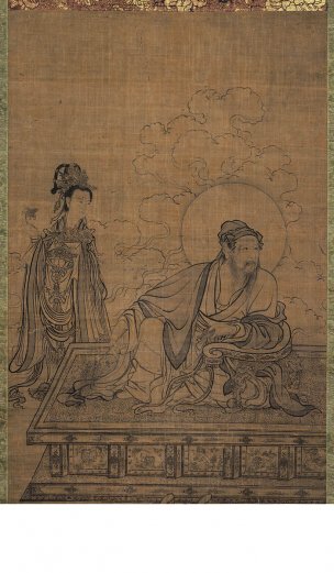 宋 李公麟 维摩居士像（东京国立博物馆） 56x9