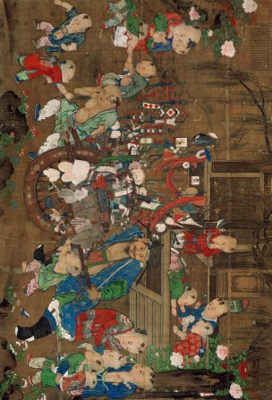 宋 佚名 货郎图147x100[人物]