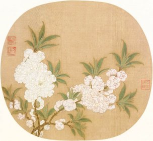 宋 佚名 碧桃图页 绢本 27×24.8 [花鸟]