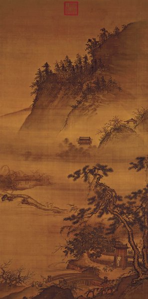 宋 佚名 春游晚归 绢本 83×167 [山水]