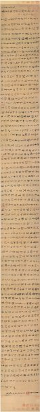 唐 怀素 草书千字文 绢本28X292[书法]