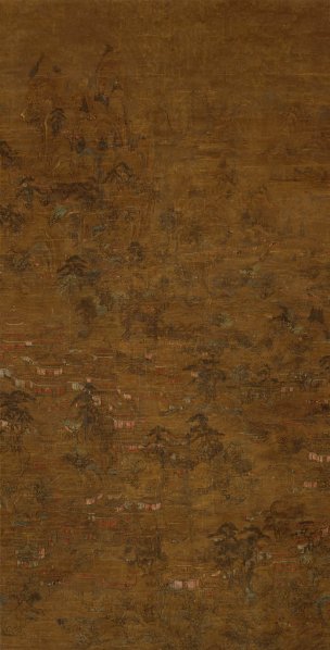 唐 佚名 宫苑图轴 [山水] 