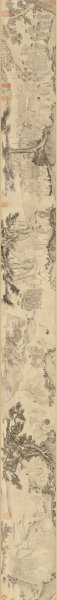 元 陈鉴 如竹林大士出山图 画心部分 纸本304.8x 