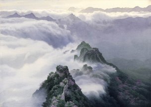 近现代 黄有维 风景图5 76x54[山水]